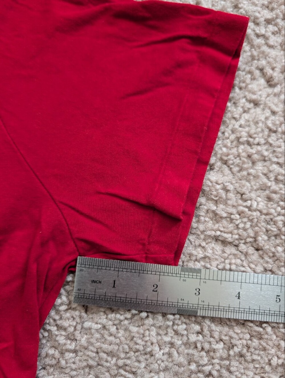 Polo Ralph Lauren Red Blue Pony V-Neck Cotton Short Sleeve Tee Size Large - Picture 8 of 8